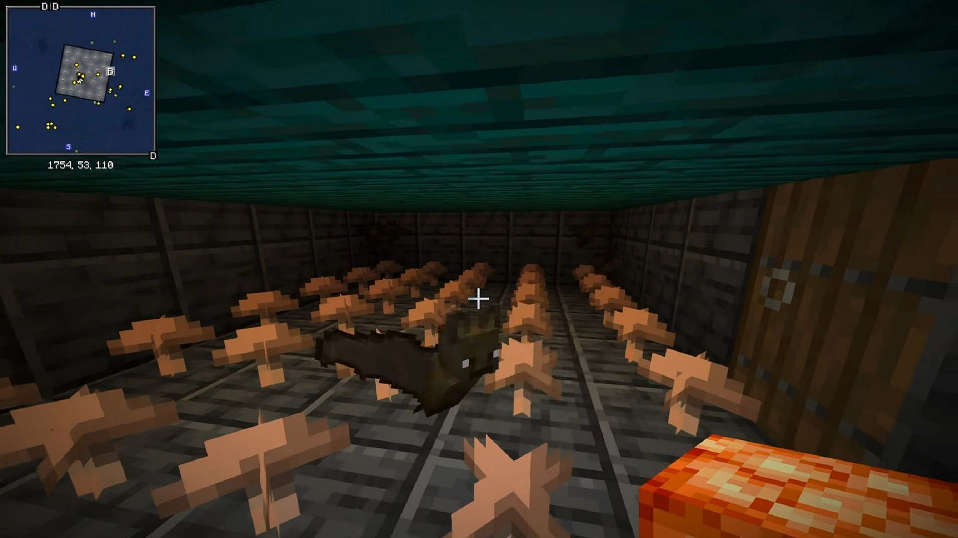 There really isn't much point at all to farm bats in Minecraft, but it's possible (Image via Jaffa Gaming/YouTube)